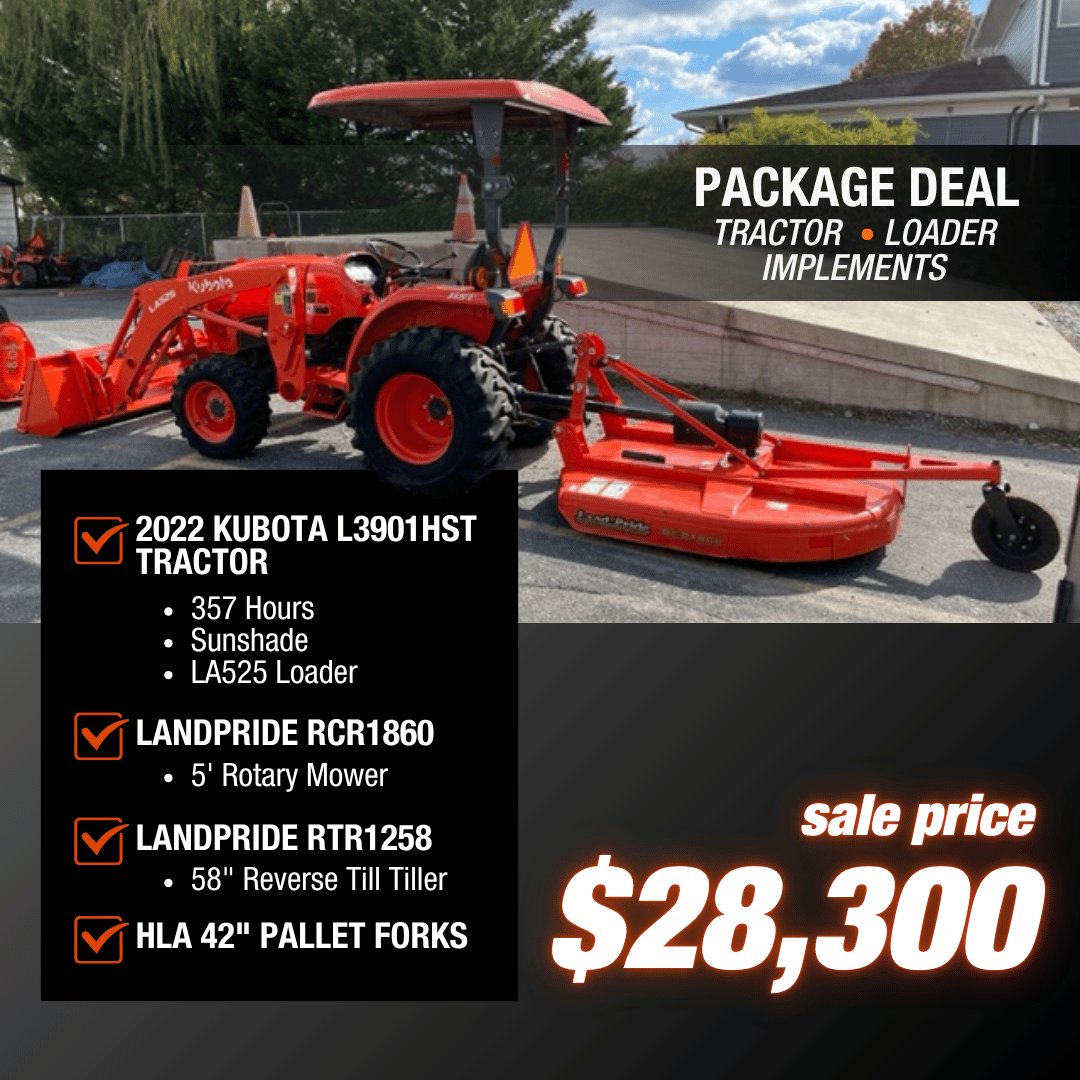 Kubota L3901 Tractor Package Deal
