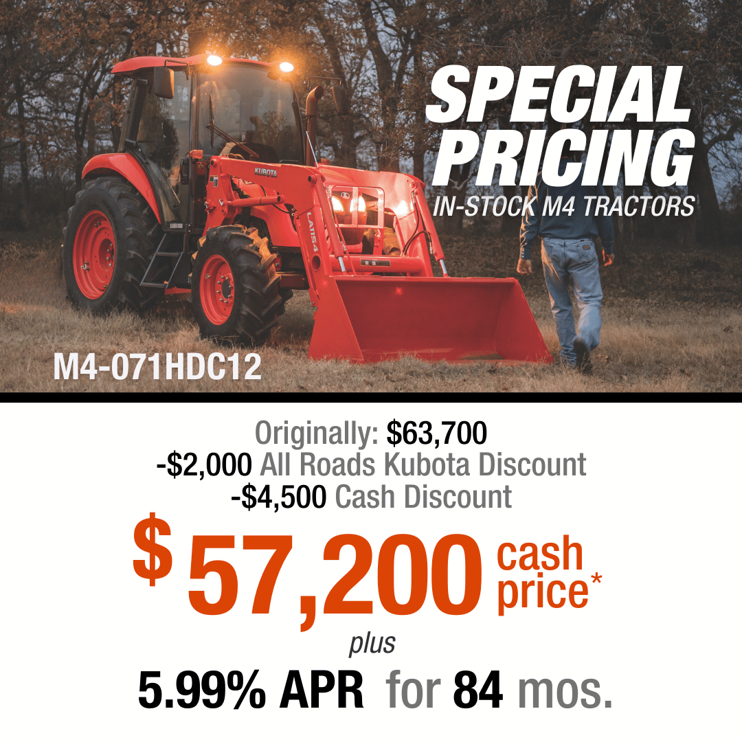 Kubota M4 Tractor Special Pricing
